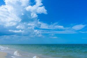 Soft wave on the beach photo