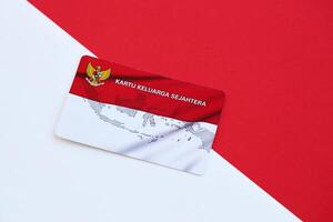 Indonesia KKS prosperous family card originally called kartu keluarga sejahtera photo