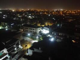 Aerial view of central city Lahore Pakistan on Jul 22, 2023 photo