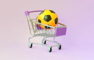 Selling sports equipment. predictions for matches. sports betting photo