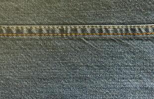 textura abstracta detallada de tela vaquera azul oscuro. imagen de fondo de la vieja tela de pantalones de mezclilla usada foto