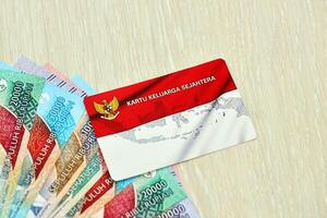 Indonesia KKS prosperous family card originally called kartu keluarga sejahtera photo