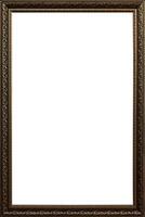 Isolated Photo Frame, Wooden Antique Photo Frame with blank mockup