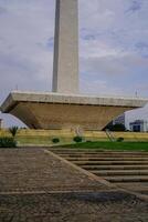 Central Jakarta, January 30, 2024 - beautiful view of the national monument with clear skies during the day. photo