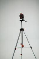 Laser level on a tripod for measurement photo