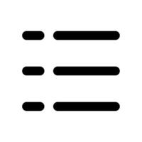 List icon for uiux, web, app, infographic, etc vector