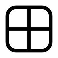 Grid icon for uiux, web, app, infographic, etc vector
