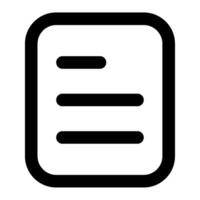 documento icono para uiux, web, aplicación, infografía, etc vector