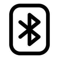 Bluetooth icon for uiux, web, app, infographic, etc vector