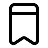 Bookmark icon for uiux, web, app, infographic, etc vector