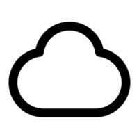 Cloud icon for uiux, web, app, infographic, etc vector
