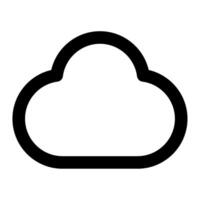 nube icono para uiux, web, aplicación, infografía, etc vector