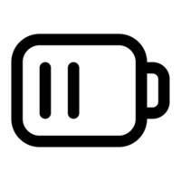 Battery icon for uiux, web, app, infographic, etc vector