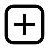 Plus icon for uiux, web, app, infographic, etc vector