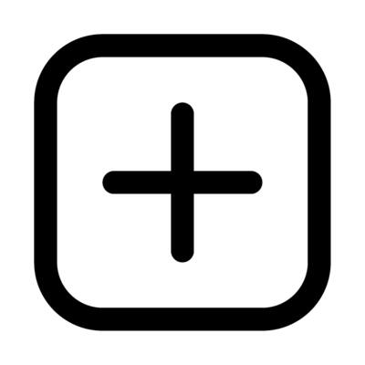 Plus icon for uiux, web, app, infographic, etc