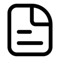 archivo icono para uiux, web, aplicación, infografía, etc vector