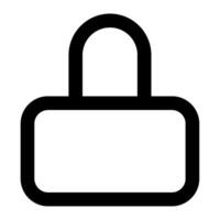 Lock icon for uiux, web, app, infographic, etc vector