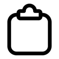 Clipboard icon for uiux, web, app, infographic, etc vector
