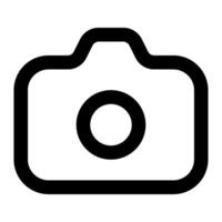 Camera icon for uiux, web, app, infographic, etc vector