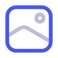 Photo icon for uiux, web, app, infographic, etc vector