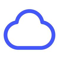 Cloud icon for uiux, web, app, infographic, etc vector