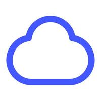 Cloud icon for uiux, web, app, infographic, etc vector