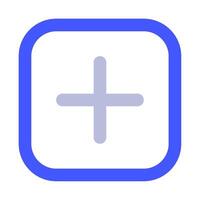 Plus icon for uiux, web, app, infographic, etc vector