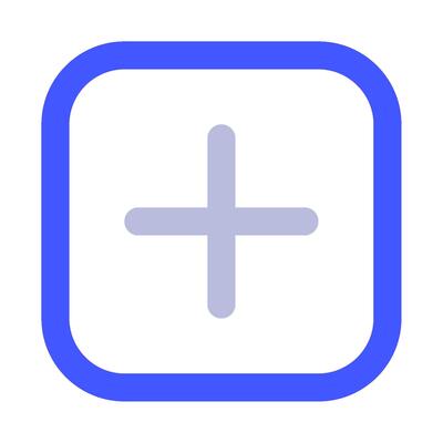 Plus icon for uiux, web, app, infographic, etc