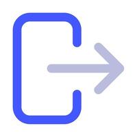 Exit icon for uiux, web, app, infographic, etc vector