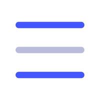 Menu icon for uiux, web, app, infographic, etc vector