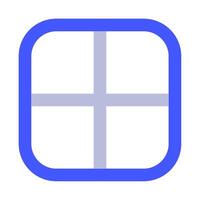 Grid icon for uiux, web, app, infographic, etc vector