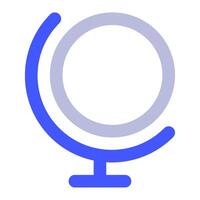 globo icono para uiux, web, aplicación, infografía, etc vector