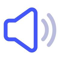 Volume icon for uiux, web, app, infographic, etc vector