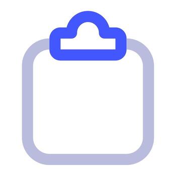 portapapeles icono para uiux, web, aplicación, infografía, etc vector