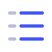 List icon for uiux, web, app, infographic, etc vector