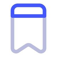 Bookmark icon for uiux, web, app, infographic, etc vector