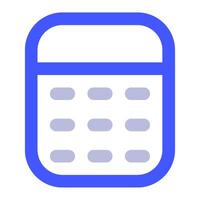 Calculator icon for uiux, web, app, infographic, etc vector