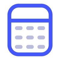 Calculator icon for uiux, web, app, infographic, etc vector