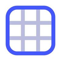 Table icon for uiux, web, app, infographic, etc vector
