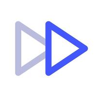 Forward icon for uiux, web, app, infographic, etc vector