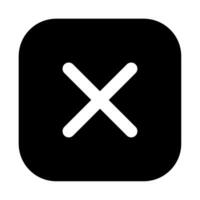 Cross icon for uiux, web, app, infographic, etc vector