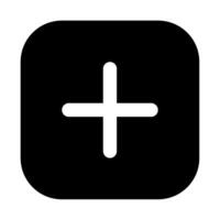 Plus icon for uiux, web, app, infographic, etc vector