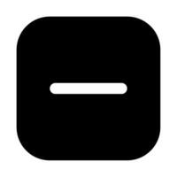 Minus icon for uiux, web, app, infographic, etc vector
