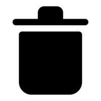 Trash icon for uiux, web, app, infographic, etc vector