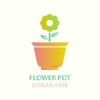 FLOWER POT LOGO vector