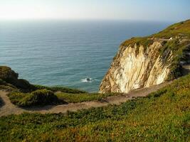 Cabo da Roca, located in Portugal, is renowned as the westernmost point of continental Europe. photo