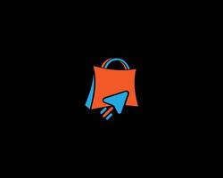 Online Shop logo icon design concept template. vector