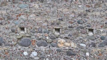 Stone wall texture block rustic stone old background texture photo