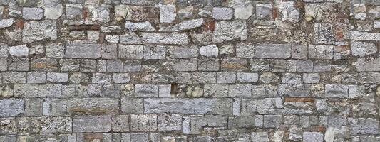 Stone wall texture block rustic stone old background texture photo