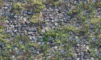 Stone wall texture block rustic stone old background texture photo